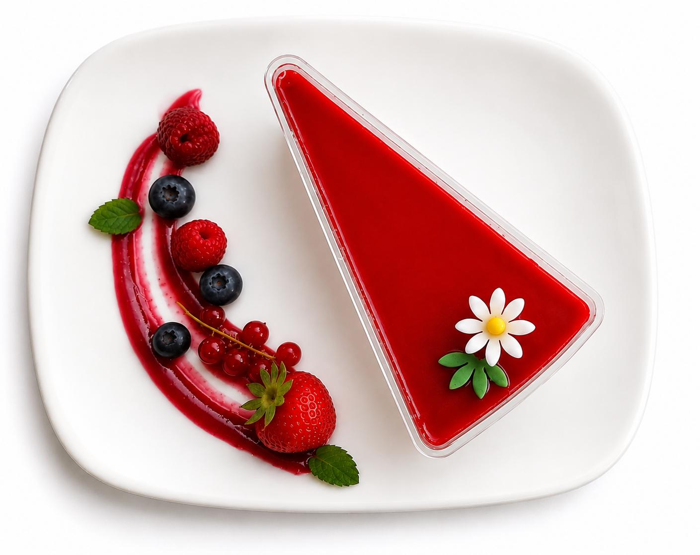 Cheesecake semifreddo with raspberry, artisan dessert in Pienza Tuscany