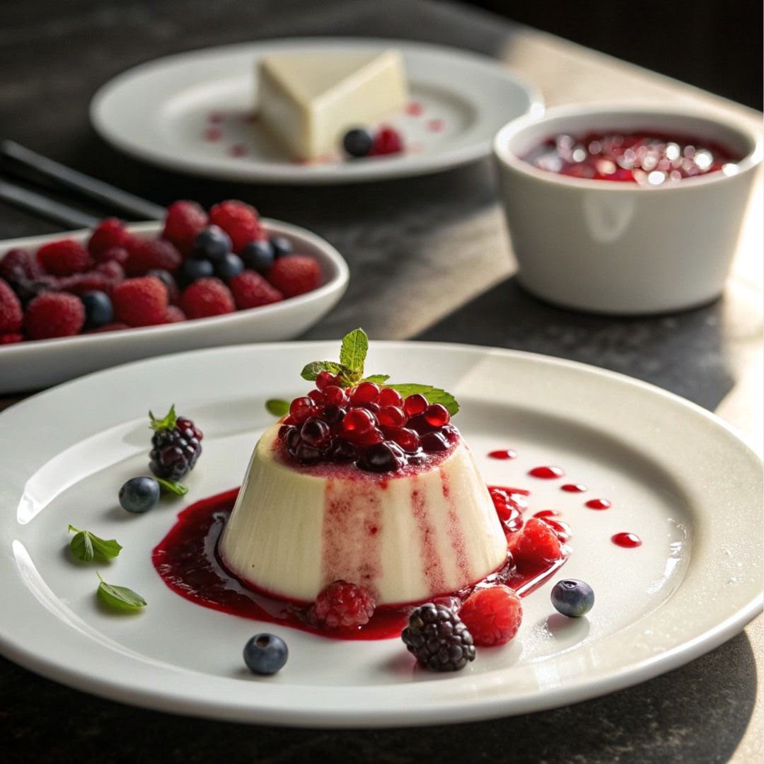 Panna cotta ai frutti di bosco