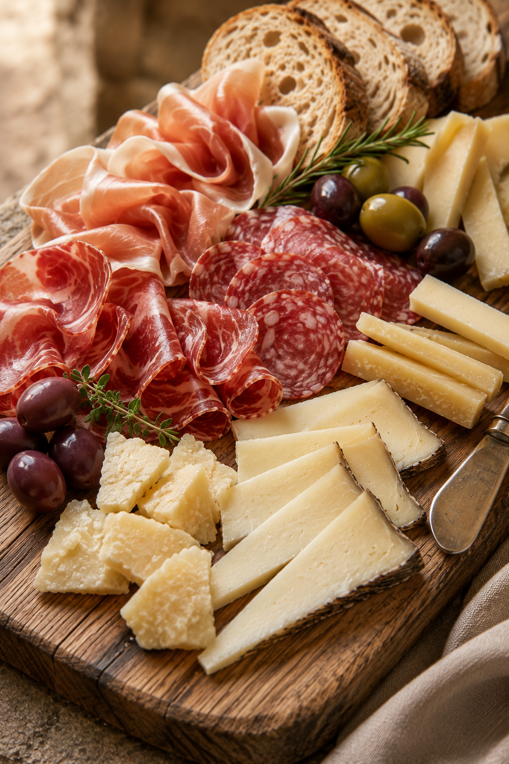 Aperitivo con tagliere a Pienza